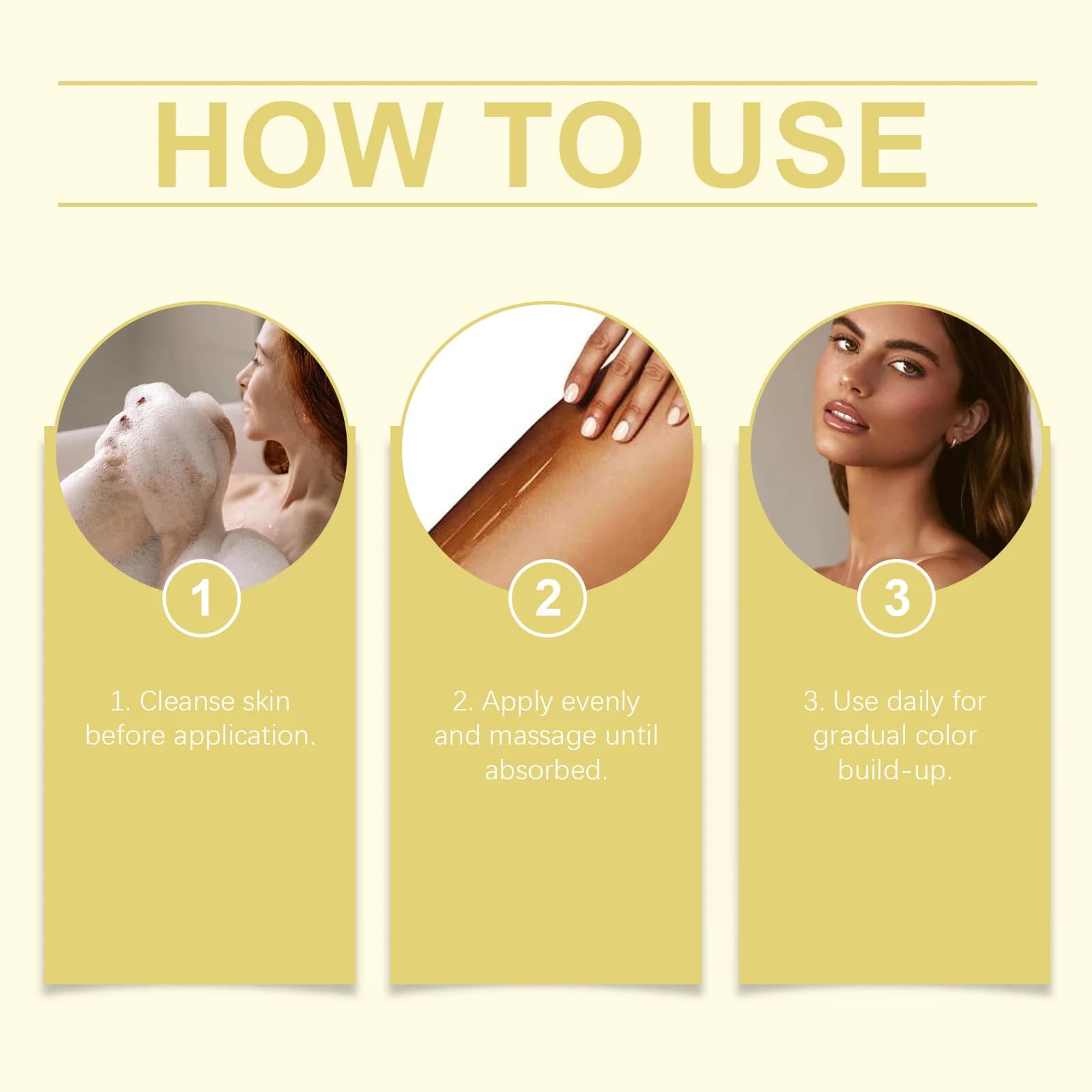 Gel Bronzant Carotte Effet Intense – Crème Corporelle Auto-Bronzante à Action Rapide Hydratante pour une Peau Naturellement Bronzée