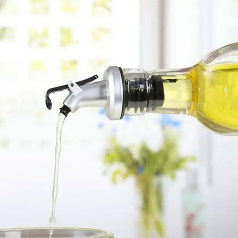Bouteille distributrice d'huile d'olive avec bouchon de vin anti-fuite, conçue pour un bec verseur de vinaigre, de Sauce, de vin ou de salade