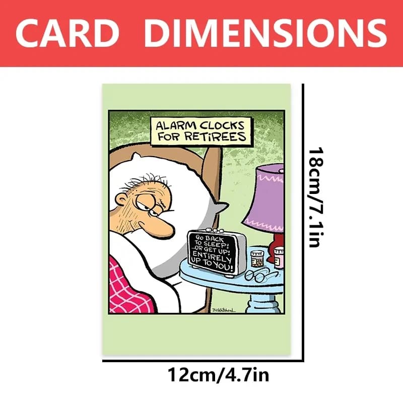 Carte de Retraite Intéressante 1 Pièce, Carte de Jeffplacées, Réveil pour Renders, Félicitations pour la Retraite, Bonne Retraite