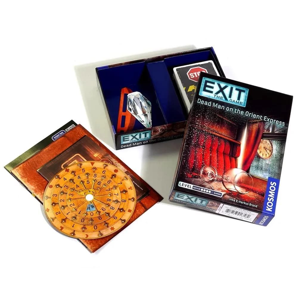 EXIT : Dead Man on the Orient Express, jeu de cartes de résolution mystère, jeux familiaux pour la nuit des jeux, jeux de soirée pour adultes et enfants