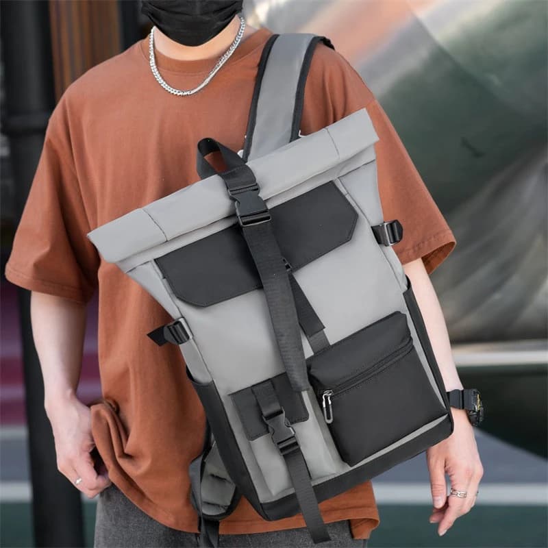 Sac à dos étanche pour Sports de plein air, loisirs, voyage, sac à dos enroulable pour ordinateur portable, sac d'ordinateur pour voyage en plein air, Camping, randonnée