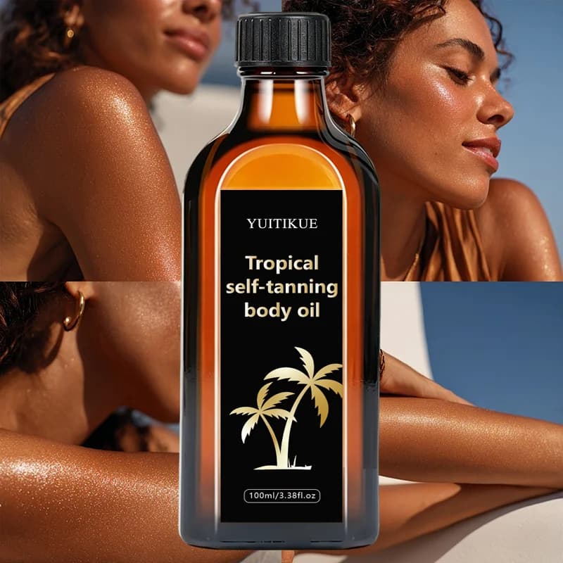 Huile Corporelle Auto-Bronzante Tropicale 100ml – Sans Soleil