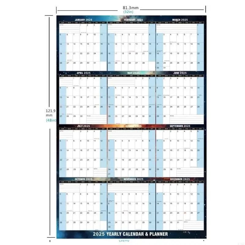 2025 Année complète pour voir le planificateur du calendrier 2025