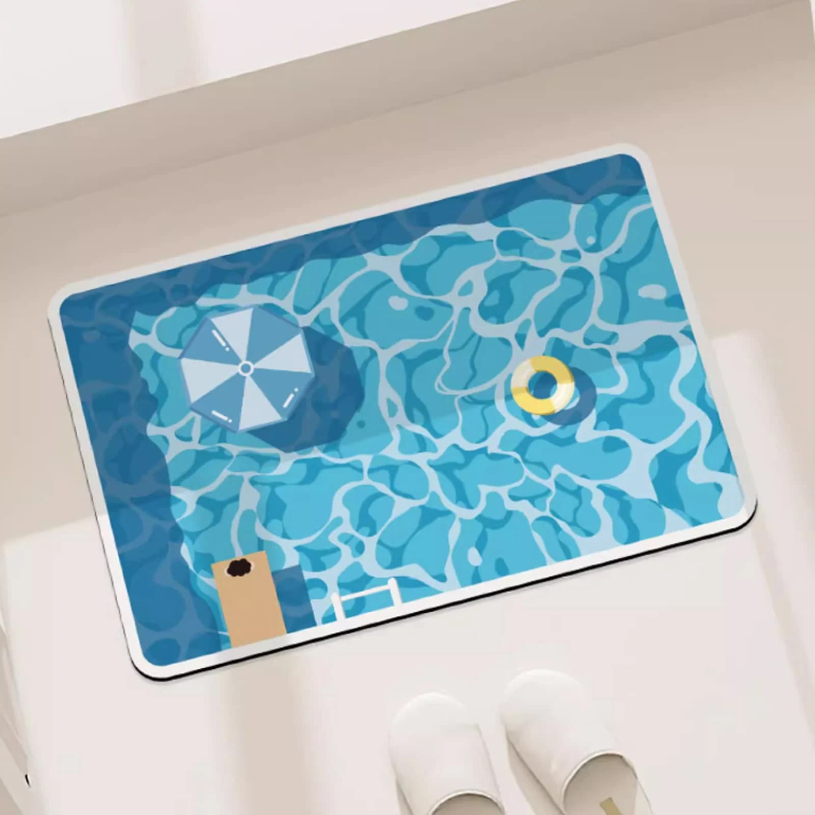 Tapis de sol antidérapant en caoutchouc pour salle de bain