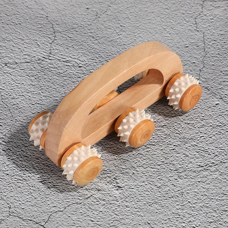 Rouleau de massage en bois 2026