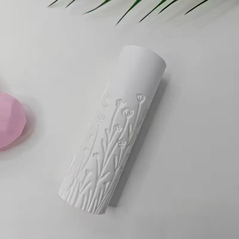 1 rouleau texturé Grassland Breeze – Outil haute précision pour l'argile et la poterie, durable, impressions impeccables