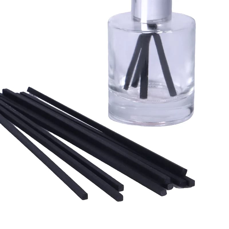 100 pièces forme carrée L22cm D4mm Reed diffuseur bâtons de remplacement bricolage à la main épais rotin aromathérapie
