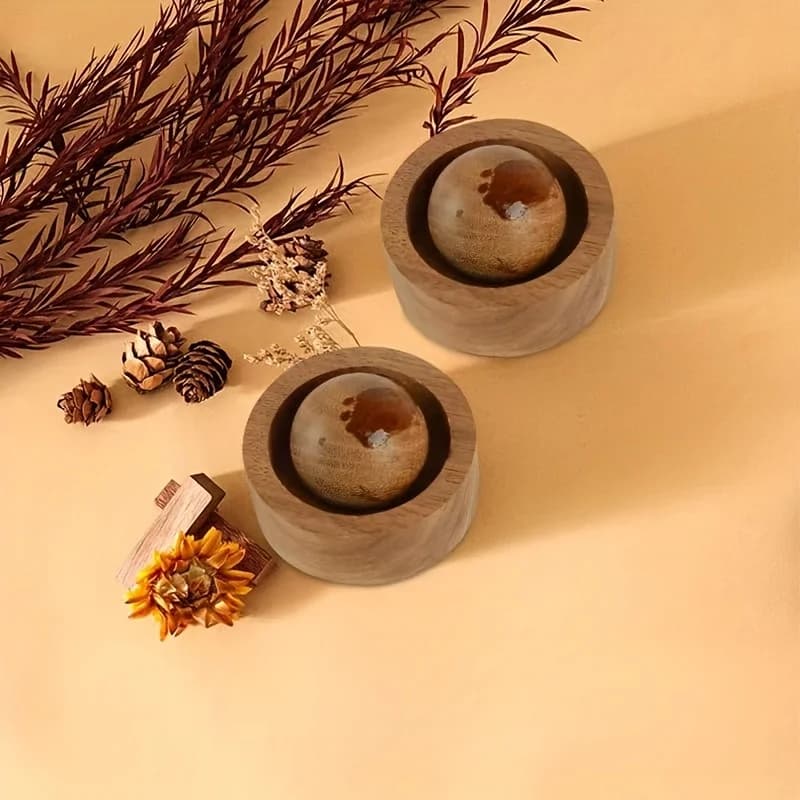 Diffuseur d'huiles essentielles pour voiture et maison - Fabriqué en bois, mini diffuseur de parfum naturel mignon, adapté à la chambre à coucher, au salon, à la salle de bain