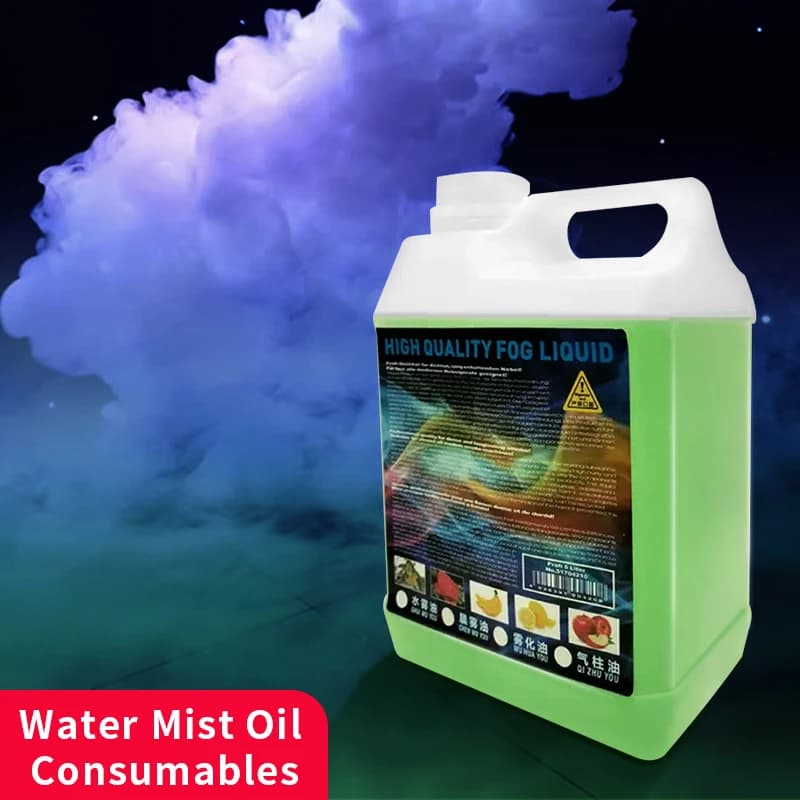 Huile pour brouillard d'eau, liquide/fluide pour brouillard de scène, 2L, à base d'eau, pour machine à brouillard bas, pour effets de scène, haute pureté