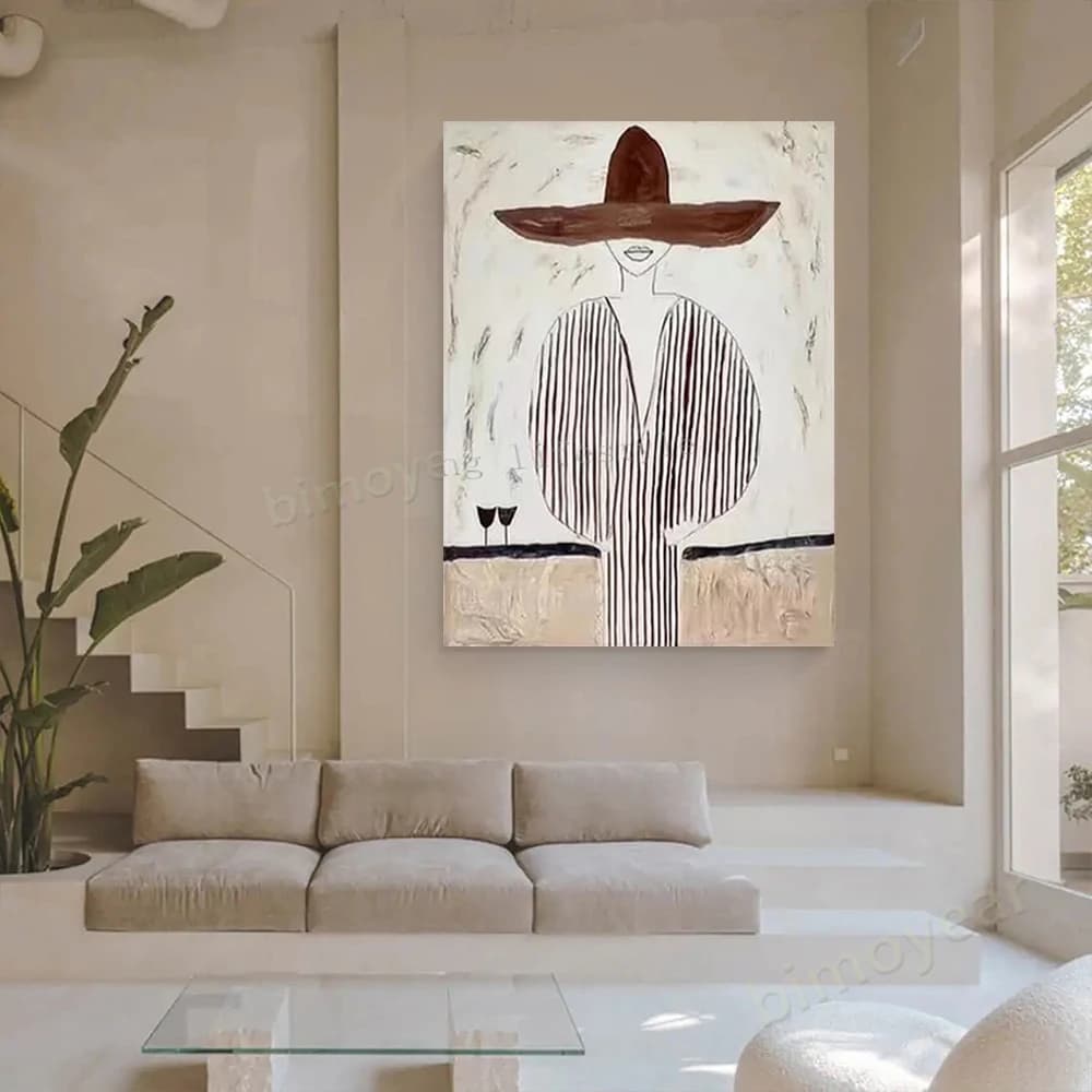 Peinture à l'huile sur toile faite à la main