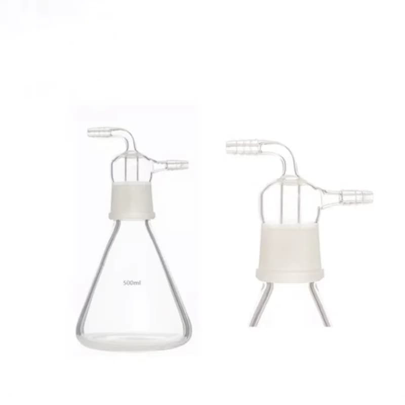 Bouteille en verre pour bulles d'ozone, récipient pour huile, avec noyau de sable, barboteur, 500ML, 1000ML
