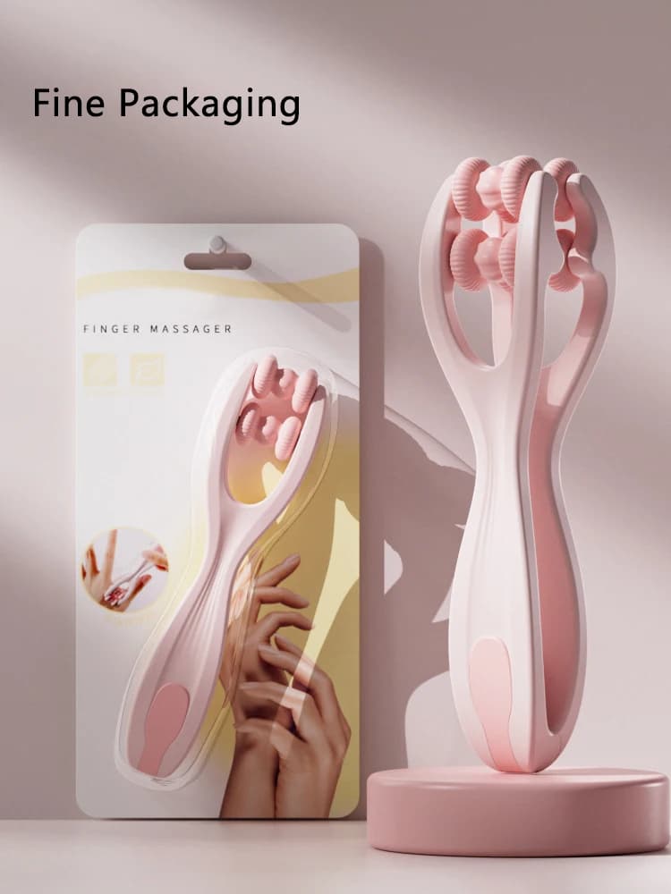 Masseur de doigts conception de rouleau à double rangée utilisation facile soulager la Fatigue des doigts favoriser la Circulation sanguine masseur de doigt à rouleau Portable