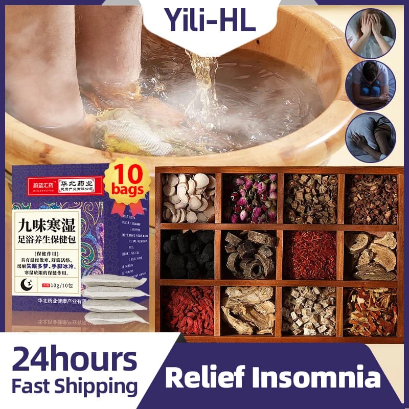 Inaut nia Treatment Foot Bath Bag, Aide à améliorer le sommeil, Aide au sommeil profond, Poignées de déshumidification, Box, Relax, Apaisant, Soak