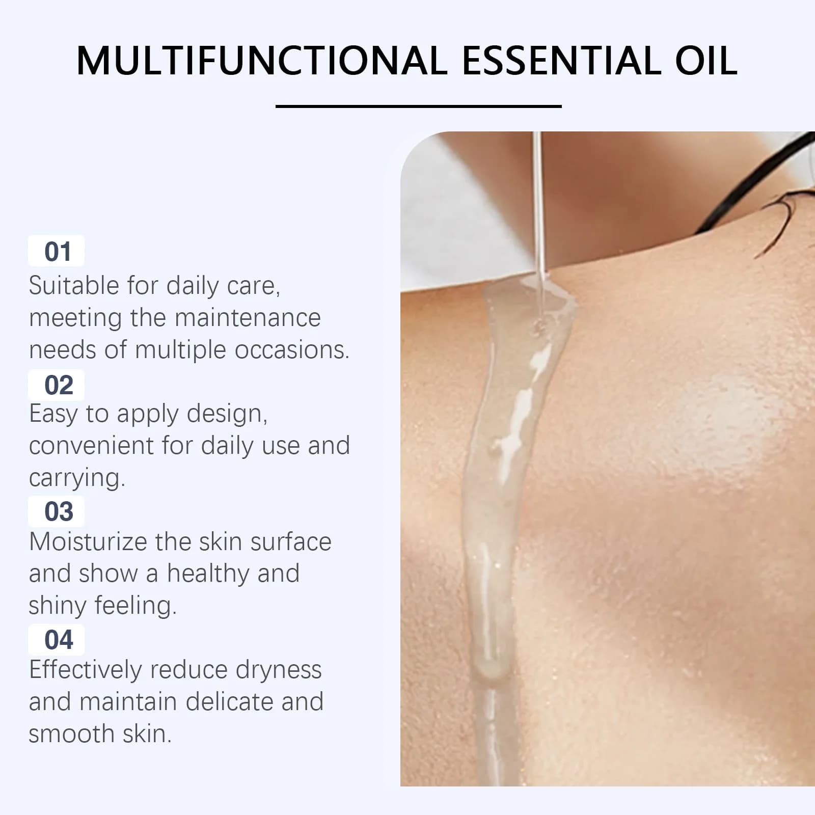 Huile essentielle biologique pure de Blue anni, diffuseurs d'aromathérapie, humidificateurs pour cheveux, soins du corps, rafraîchir, détendre, hydrater, huile végétale