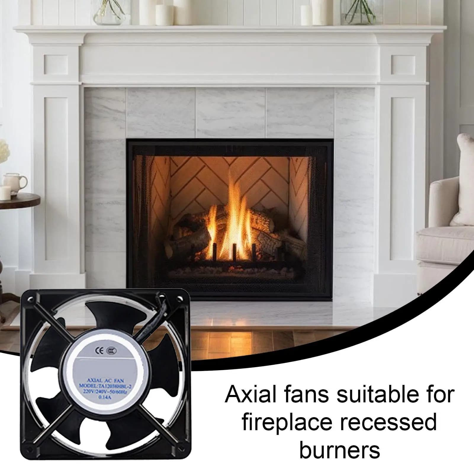 Ventilateur de cheminée alimenté par la chaleur, souffleur axial résistant à la chaleur, fonctionnement silencieux pour poêle à bois, poêle à granulés, accessoires de chauffage domestique