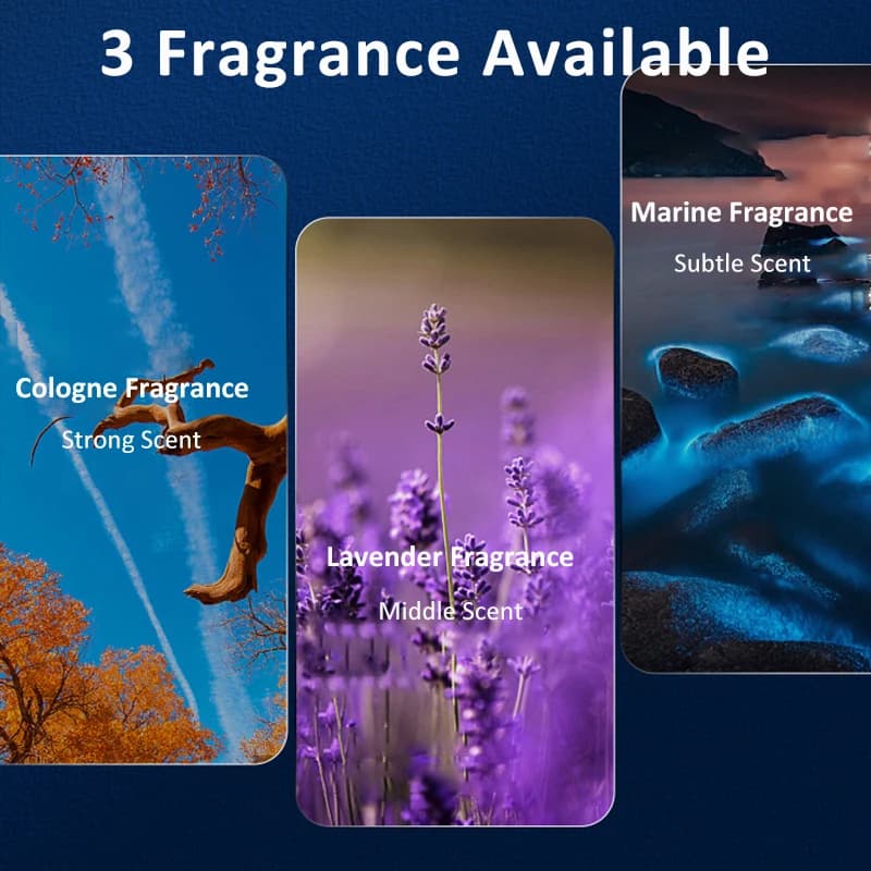 Diffuseur d'arômes de voiture avec lumière ambiante, désodorisant de voiture, parfum de fleurs, arôme de Cologne, huile essentielle, 30ml