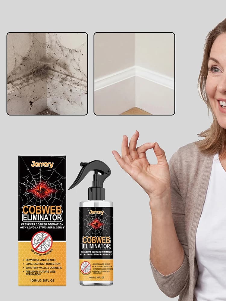 Spray répulsif anti-araignées longue durée 100 ml – Prévient la formation de toiles d'araignées – Liquide anti-araignées pour cuisine, garage et sous-sol