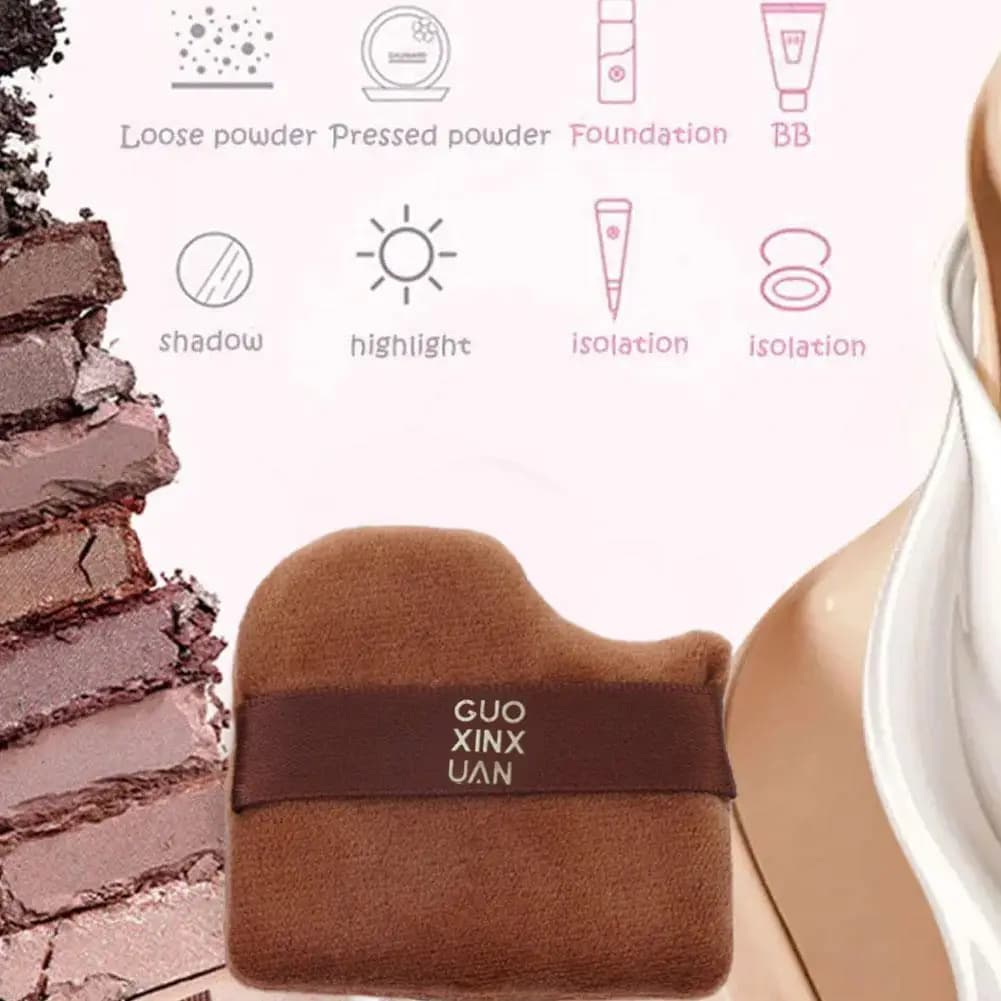 Mélangeur de maquillage en Biscuit au chocolat, coussin d'air, éponge de fond de teint, bouffantes de poudre libre, outil applicateur cosmétique