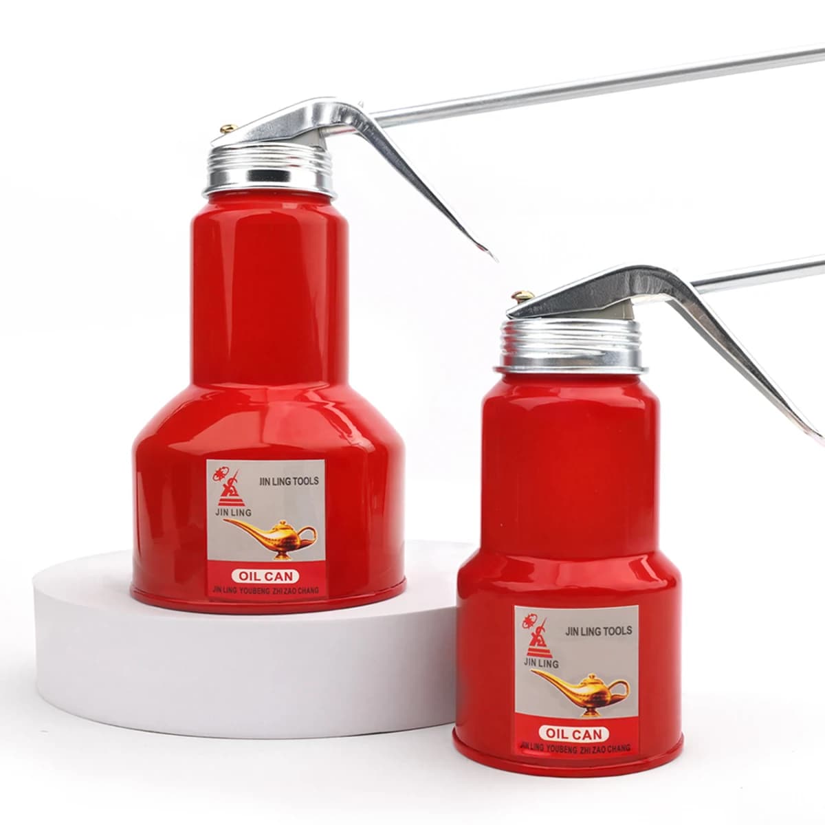 1PC 250ml-500ml huile peut bec pompe à pouce atelier huileur bouteille huile peut haute pression pompe huile Pot buse de pulvérisation huileur pistolet à graisse
