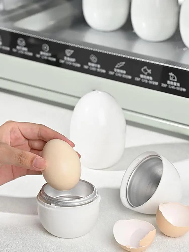 Cuiseur à œufs à micro-ondes, chaudière à œufs à micro-ondes, cuiseur à vapeur pour œufs durs et durs et doux, pour faire bouillir rapidement les œufs, Gadgets de cuisine