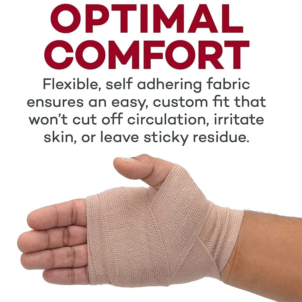 1 rouleau de bandage élastique de qualité supérieure – Bandage à compression solide avec clips supplémentaires pour le sport, les entorses, le poignet, la cheville et le pied
