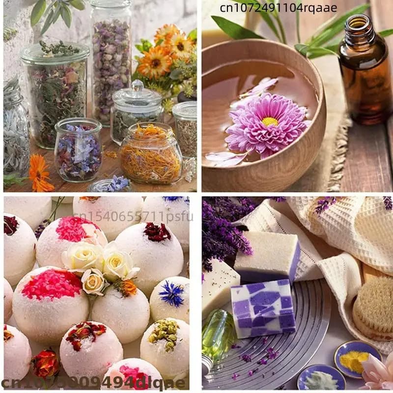 500g Pigment Naturel Pur de Qualité Supérieure pour Teinture Végétale : Poudre de Fleur de Pois Papillon, Rose et Roselle, Matière Pigmentaire de Qualité Alimentaire pour Artisanat DIY