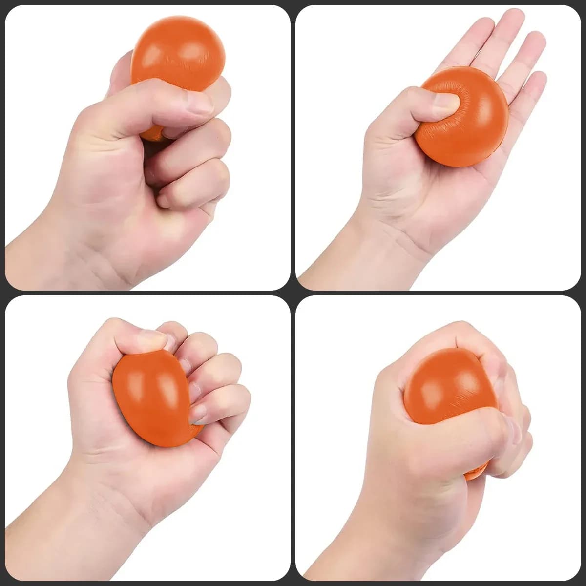 Boule de préhension à haute élasticité de 7cm, 1 pièce, masseur de renforcement des doigts, balle d'exercice, entraînement à presser, exercice musculaire