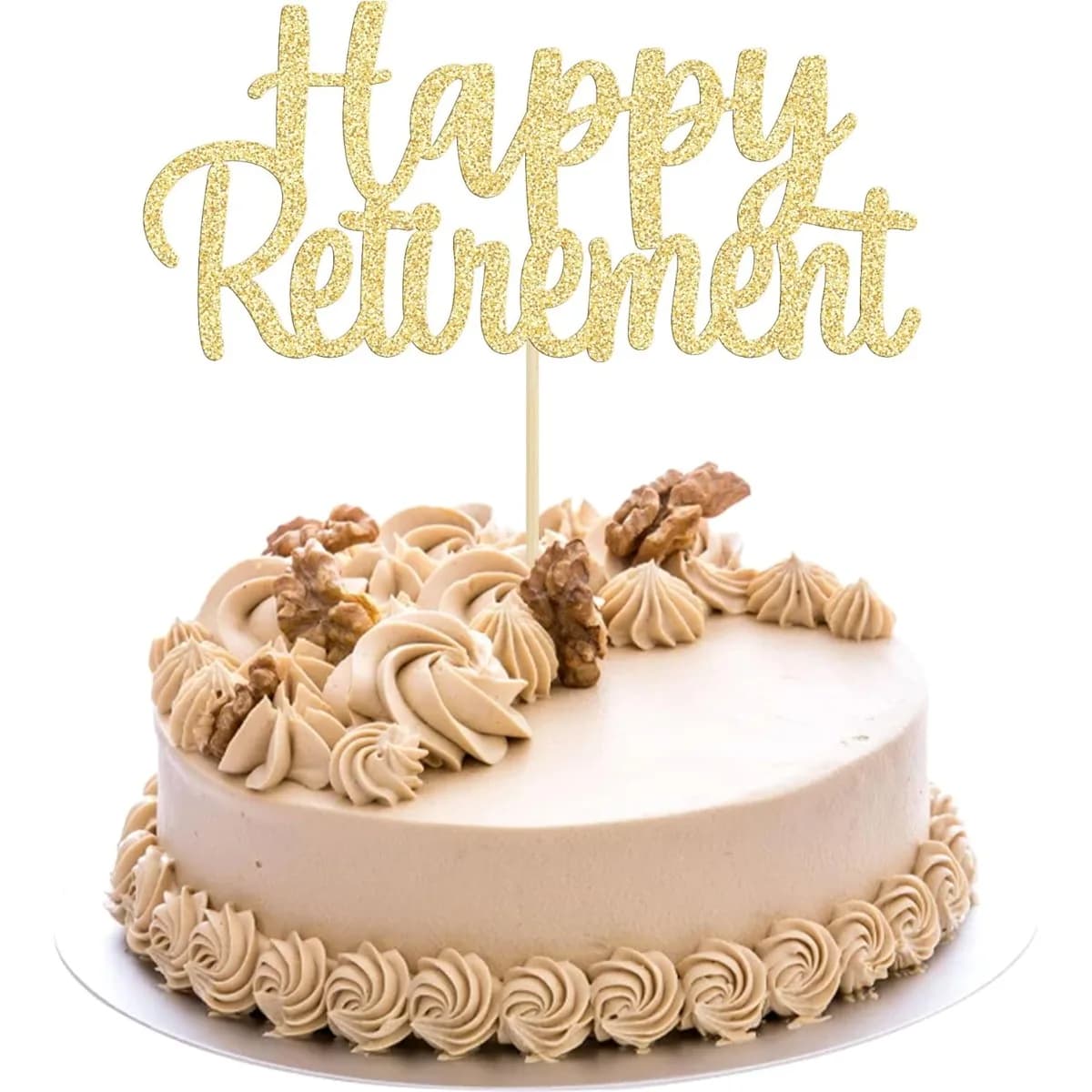Décoration de gâteau de retraite joyeux, 1 pièce, choix de décoration de gâteau de retraite pour fête à la retraite, fournitures de décoration de gâteau