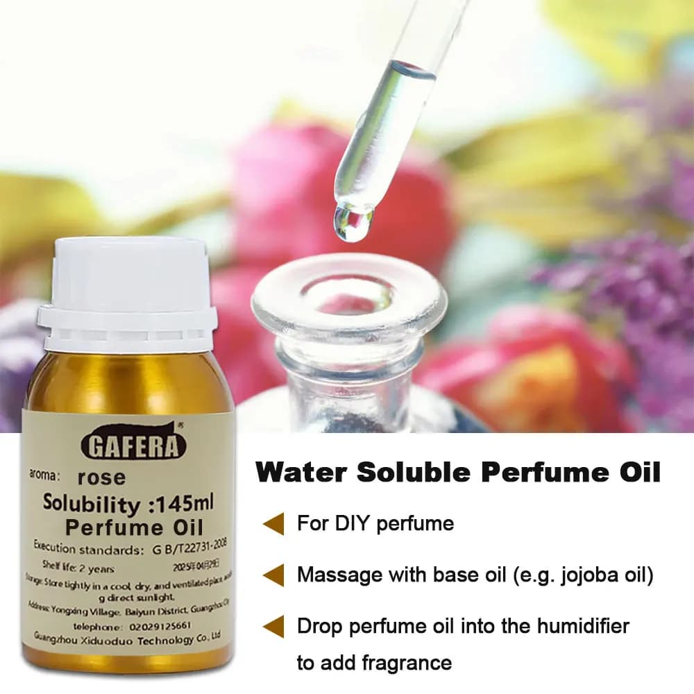 GAFERA 145 ml huile de parfum, pour parfum de bricolage et huile de massage et fabrication de bougies parfumées, savon, shampoing, douche et diffuseur humidificateur