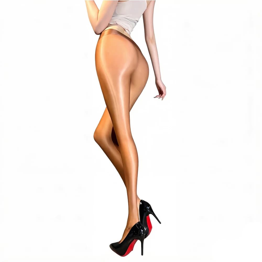 Pantalon moulant sexy pour femme, taille haute, effet crayon, élastique, brillant, style yoga, legging sculptant