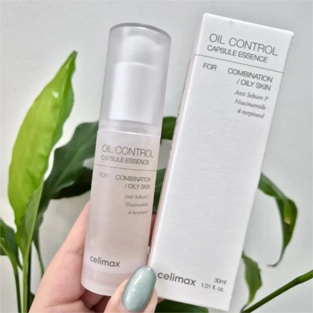 Sérum Visage Anti-Sébum Celimax 30ml à la Niacinamide et au 4-terpineol pour Peaux Mixtes à Grasses – Essence Capsule Contrôle du Sébum et Éclaircissante