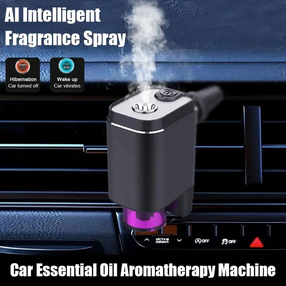 Humidificateur d'air automatique universel, désodorisant à brume, diffuseur d'aromathérapie pour voiture intelligente avec trois intérieurs de voiture réglables