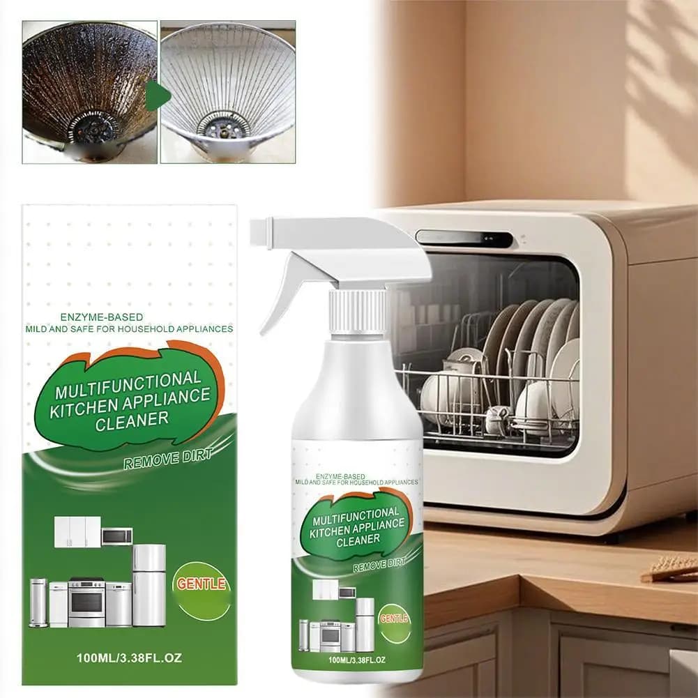 Nettoyant en spray anti-taches d'huile, dégraissant puissant pour cuisine et usage domestique, agent de nettoyage pour graisse tenace, détachant pour cuisine et cuisson