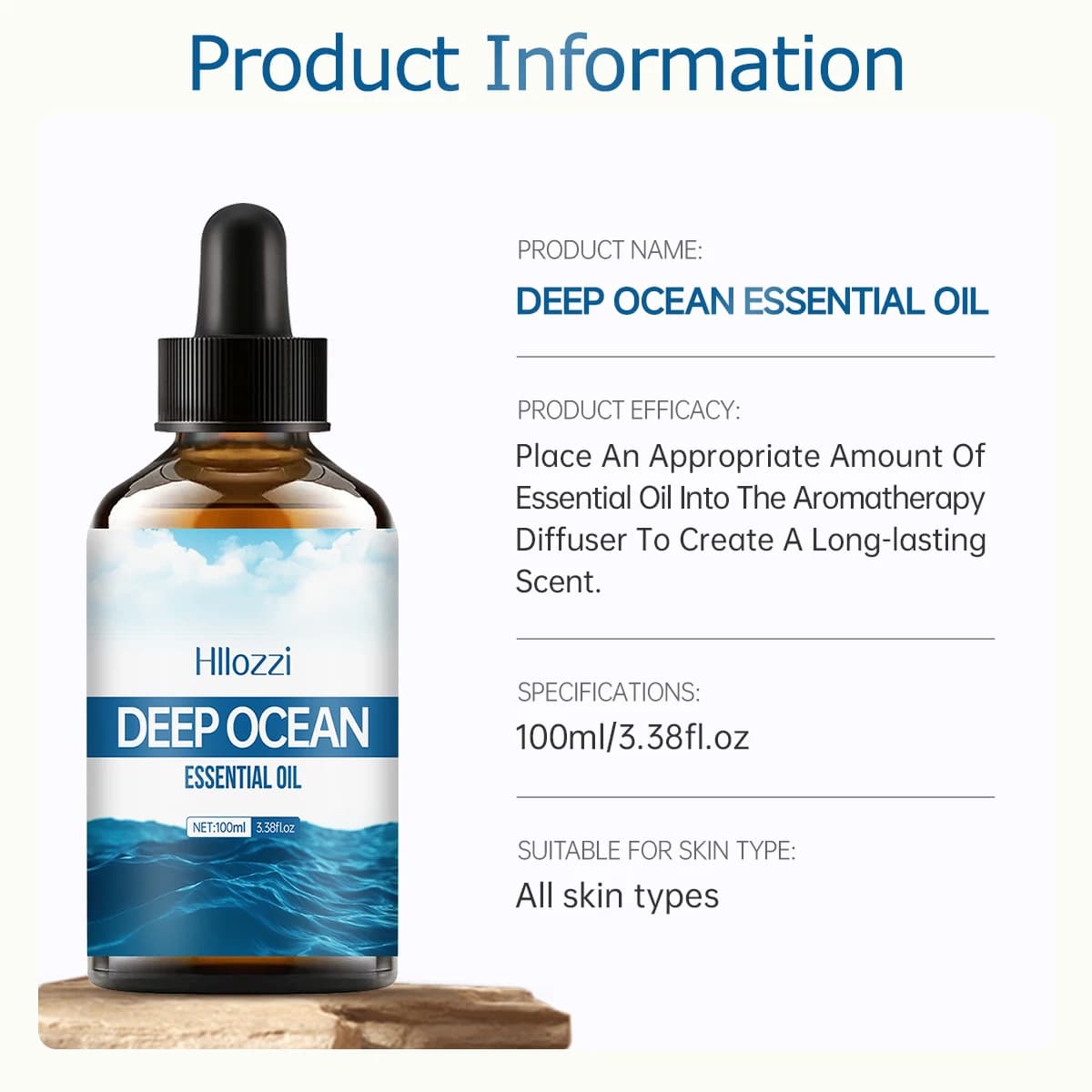 Les huiles essentielles marines peuvent être utilisées pour les soins de la peau, le bain, le visage et les diffuseurs et conviennent à tous types de peau.