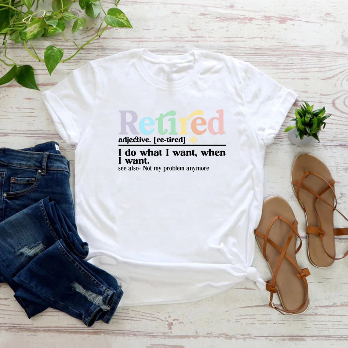 T-shirt définition à la retraite, je fais ce que je veux quand je veux chemise femmes T-shirt à manches courtes drôle de retraite T-shirt femme
