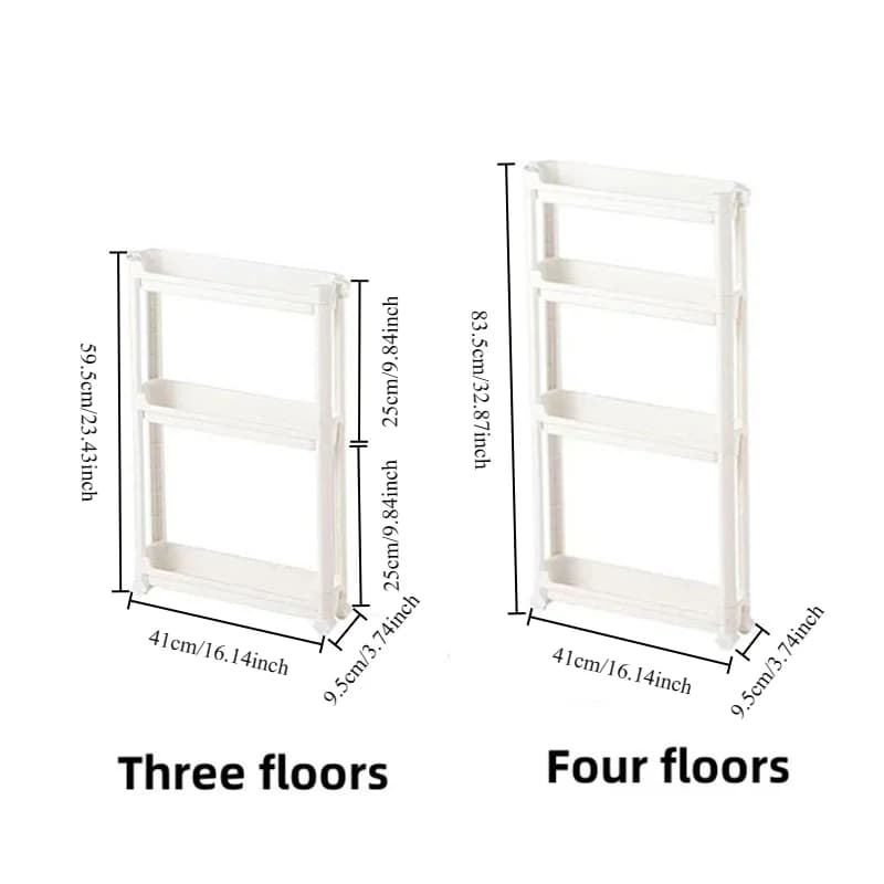 Armoire de rangement derrière la porte, support de rangement pour salle de bain et cuisine, armoire étroite multicouche, gain de place, chariot de rangement