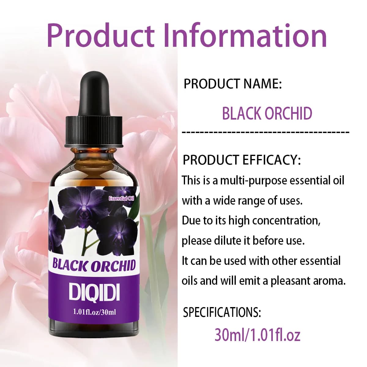 Huile essentielle d'orchidée noire