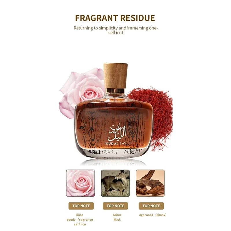 Parfum au bois De santal arabe, classique, en bois d'agar et au musc irrésistible, longue durée, élégant et charmant, Eau De Parfum