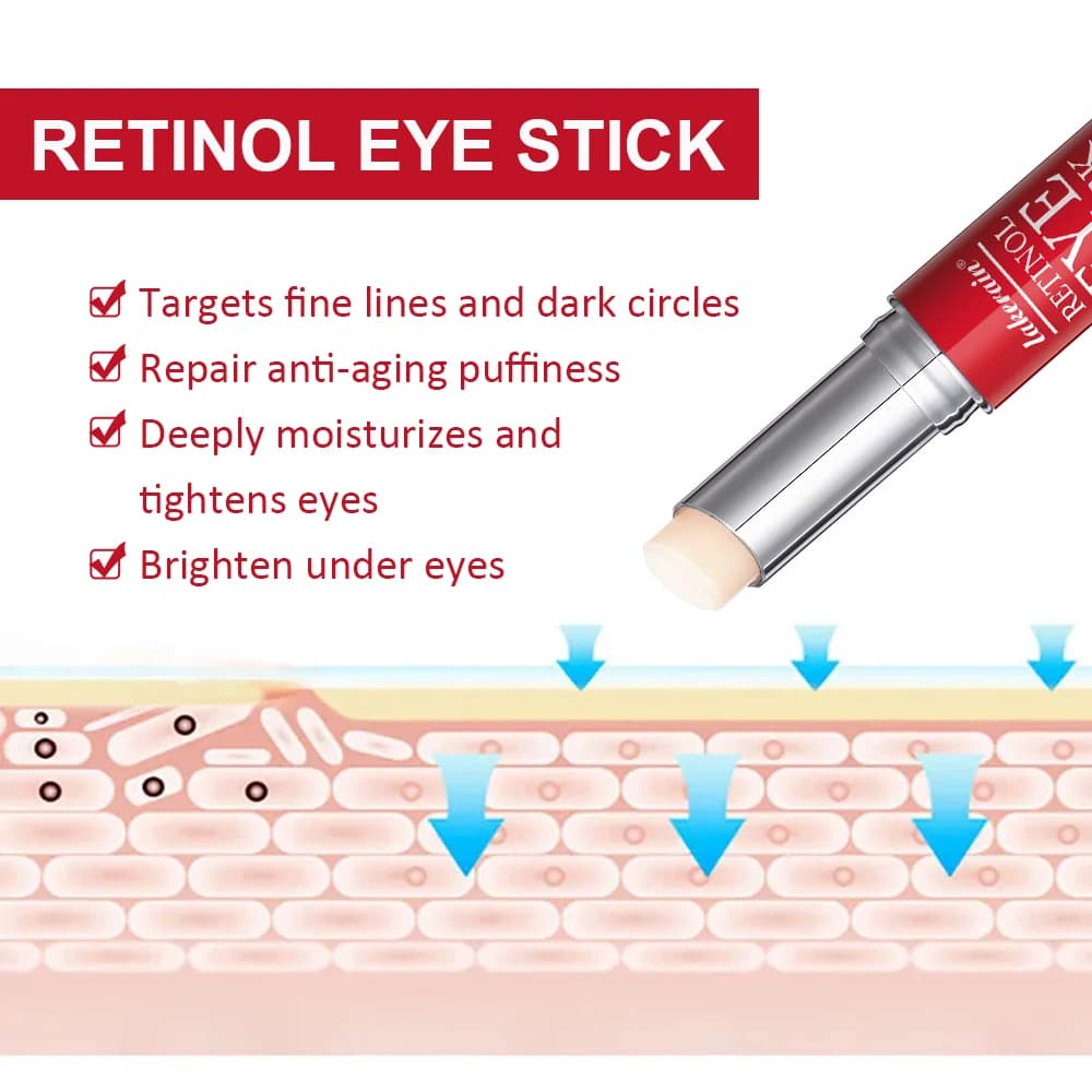 Crème pour les yeux au rétinol éclaircissante pour les cernes, raffermissante pour la peau, réparation instantanée des yeux, bâton de sérum pour femmes, soins pour les yeux