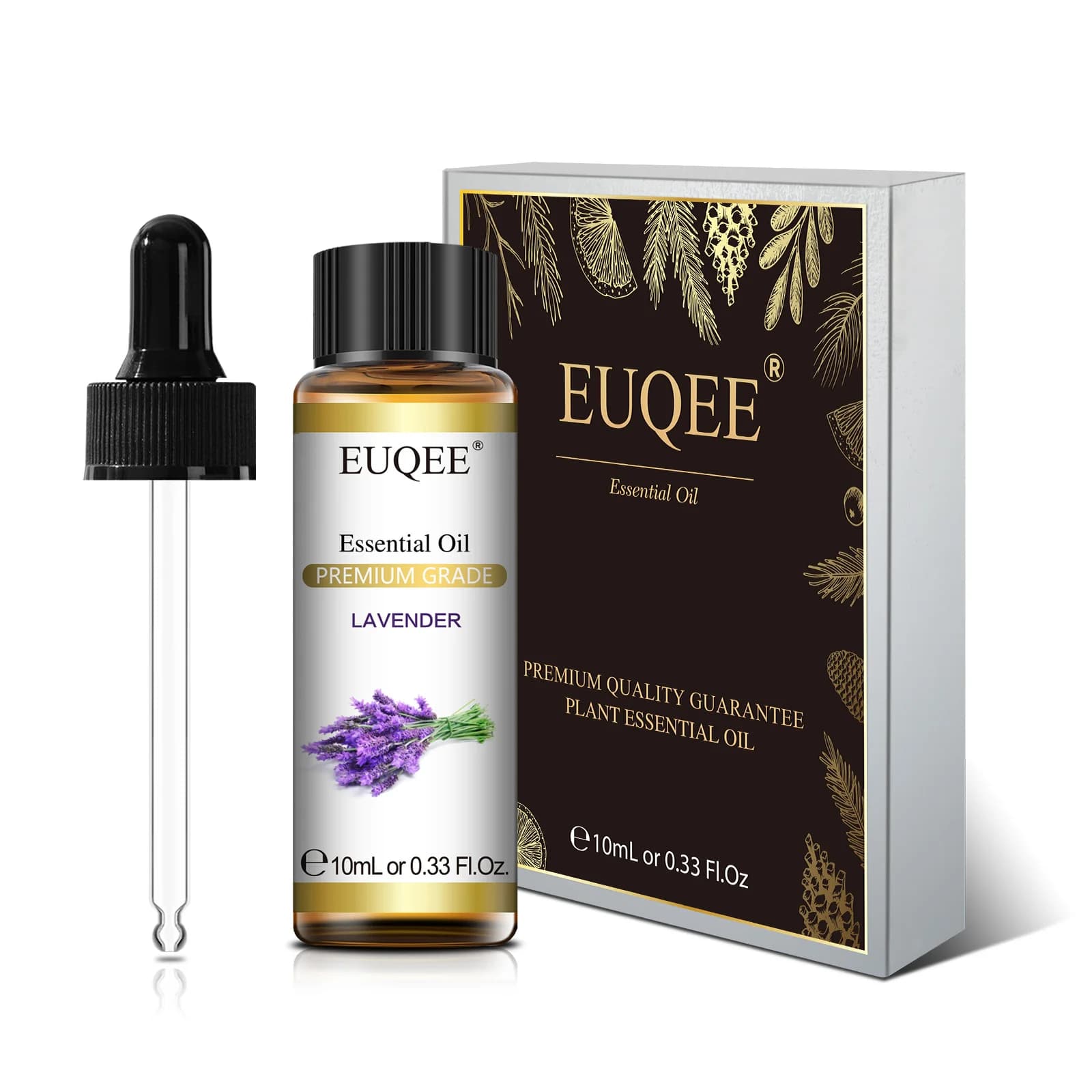 EUQEE 10 ml/118 ml huile essentielle d'aromathérapie pour diffuseur-arergamot Eucalyptus bois de santal cannelle lavande arôme huiles essentielles