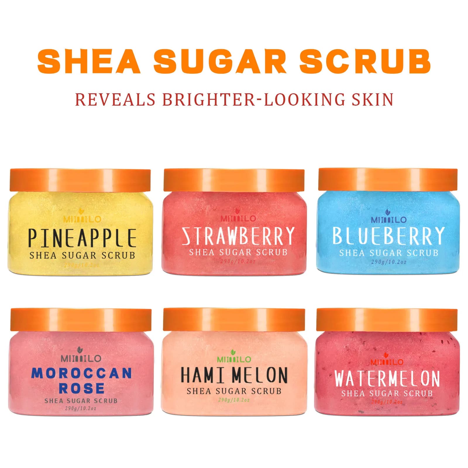 SHEA SUGAR SCRUB, gommage exfoliant, peau lisse et belle, soin hydratant et nourrissant, peut être utilisé pour tout le corps