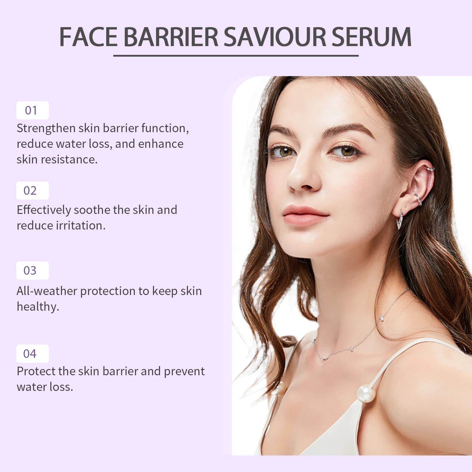 Sérum à la vitamine B3 pour éliminer les rides, éclaircir la peau, corriger la mélanine, réparer la barrière cutanée, liftant, hydratant, améliore l'élasticité, essence pour le visage