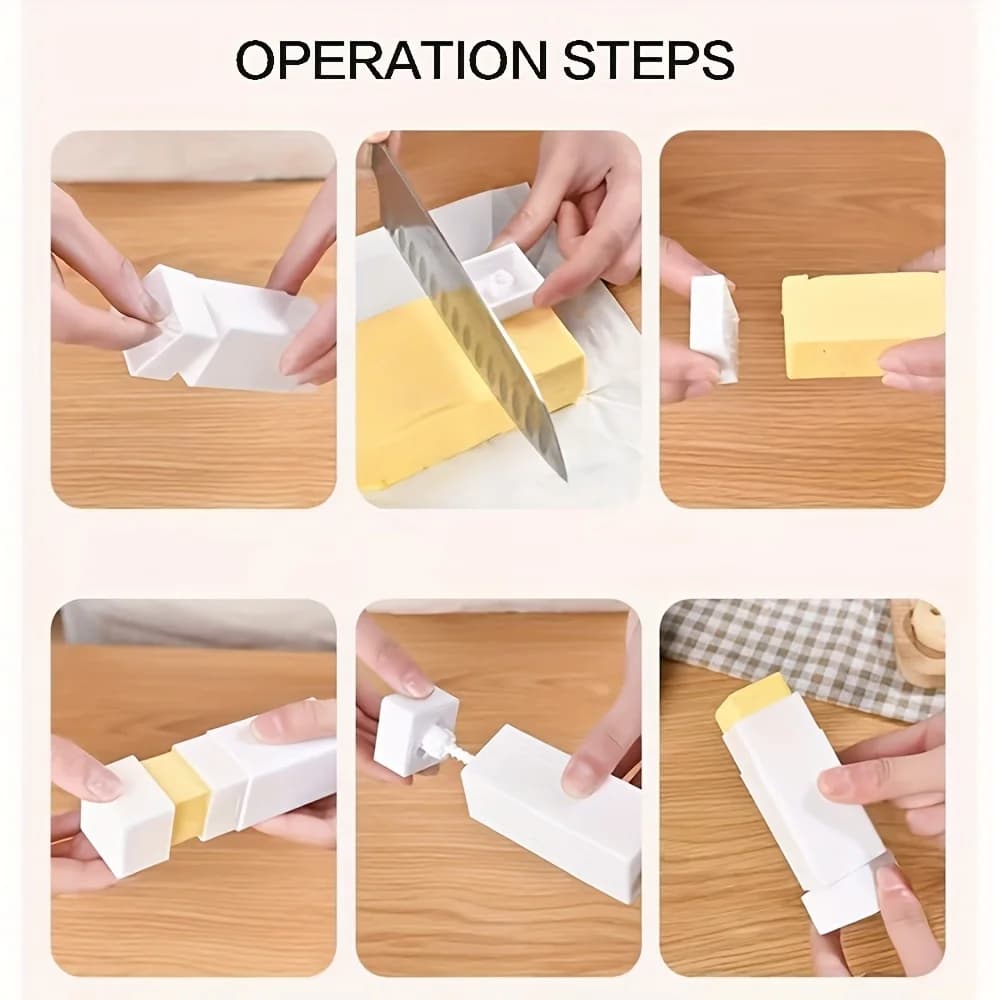 Épandeur de beurre Portable, opération à une touche, bâton distributeur de beurre pour voyage pique-nique cuisson essentiels outils de cuisine 1/2 pièces