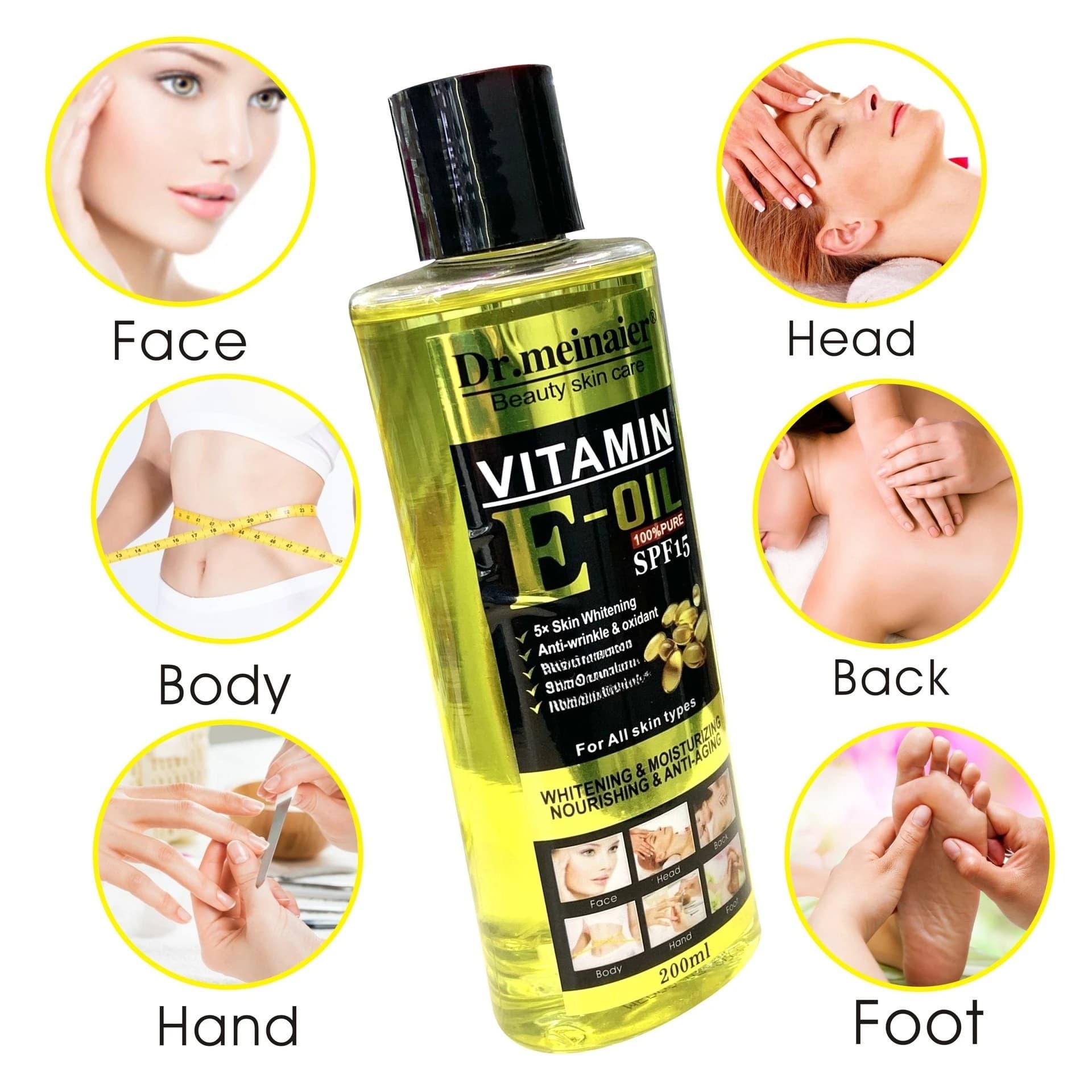Huiles essentielles pour le visage blanchissantes à la vitamine C