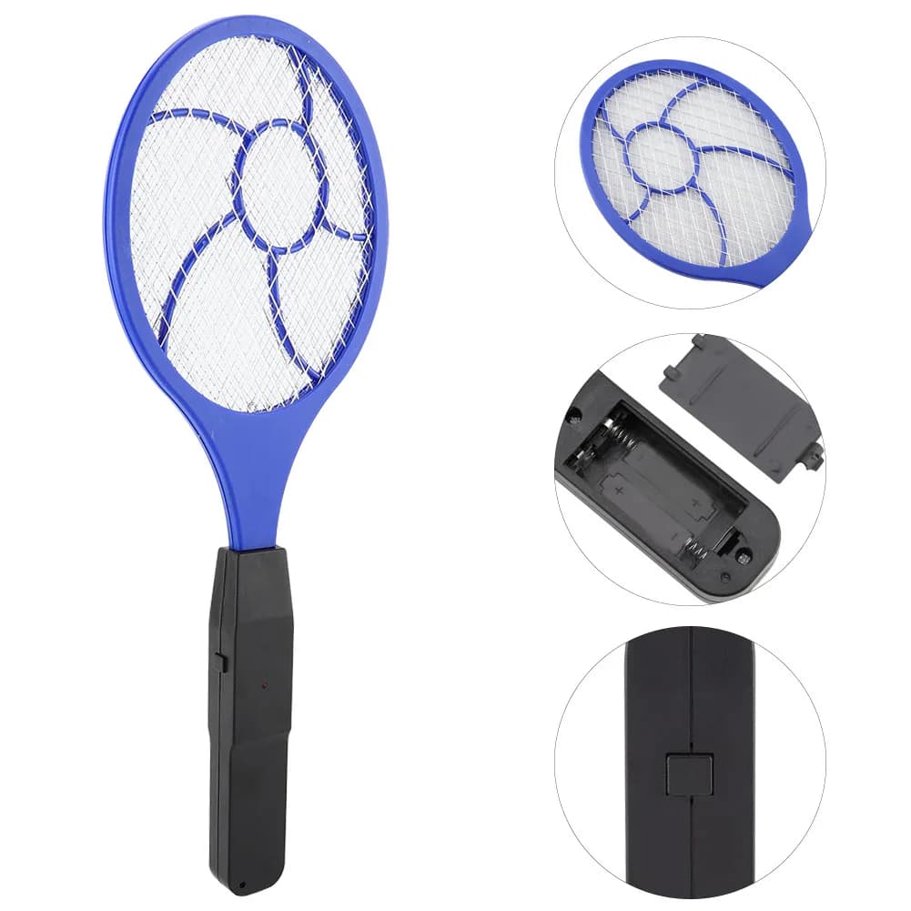 Raquette anti-moustiques électrique à trois couches
