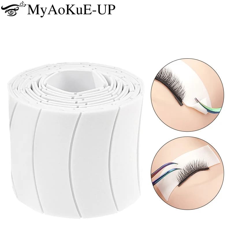 Rouleau de ruban adhésif pour les yeux, patchs sous les yeux, coussinets en gel, autocollants d'extension de cils, accessoires de maquillage, 110 pièces