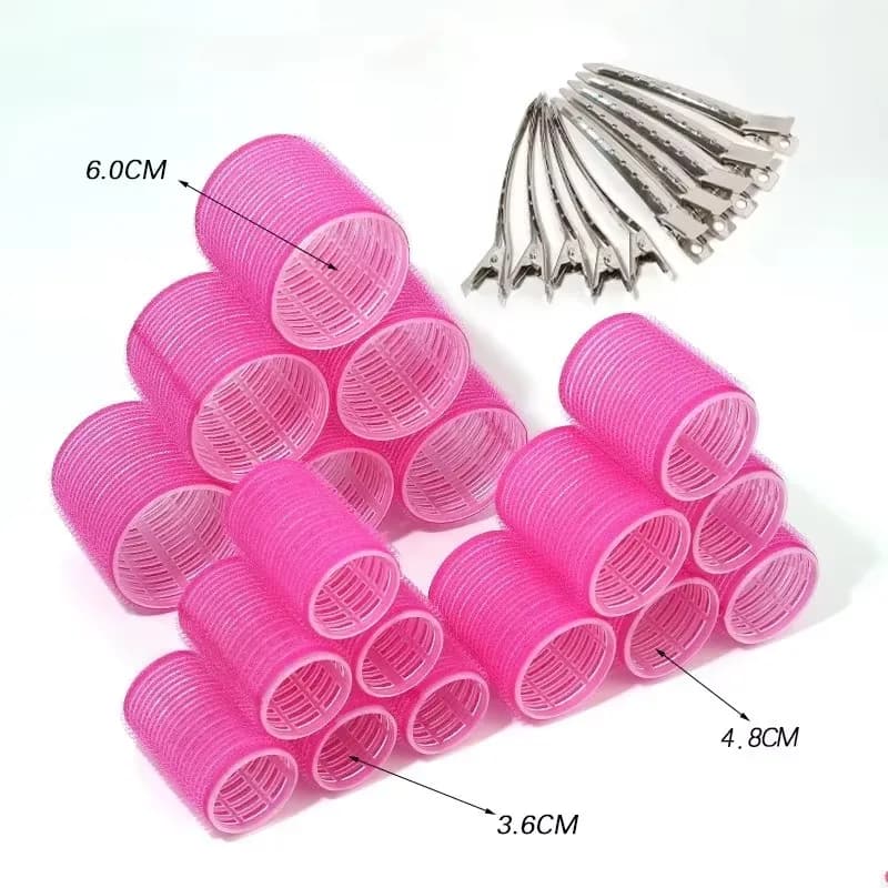 Rouleaux de bouclage de cheveux de différentes tailles pour la coiffure paresseuse bricolage, bigoudis à frange d'air, outil de bouclage de cheveux en plastique