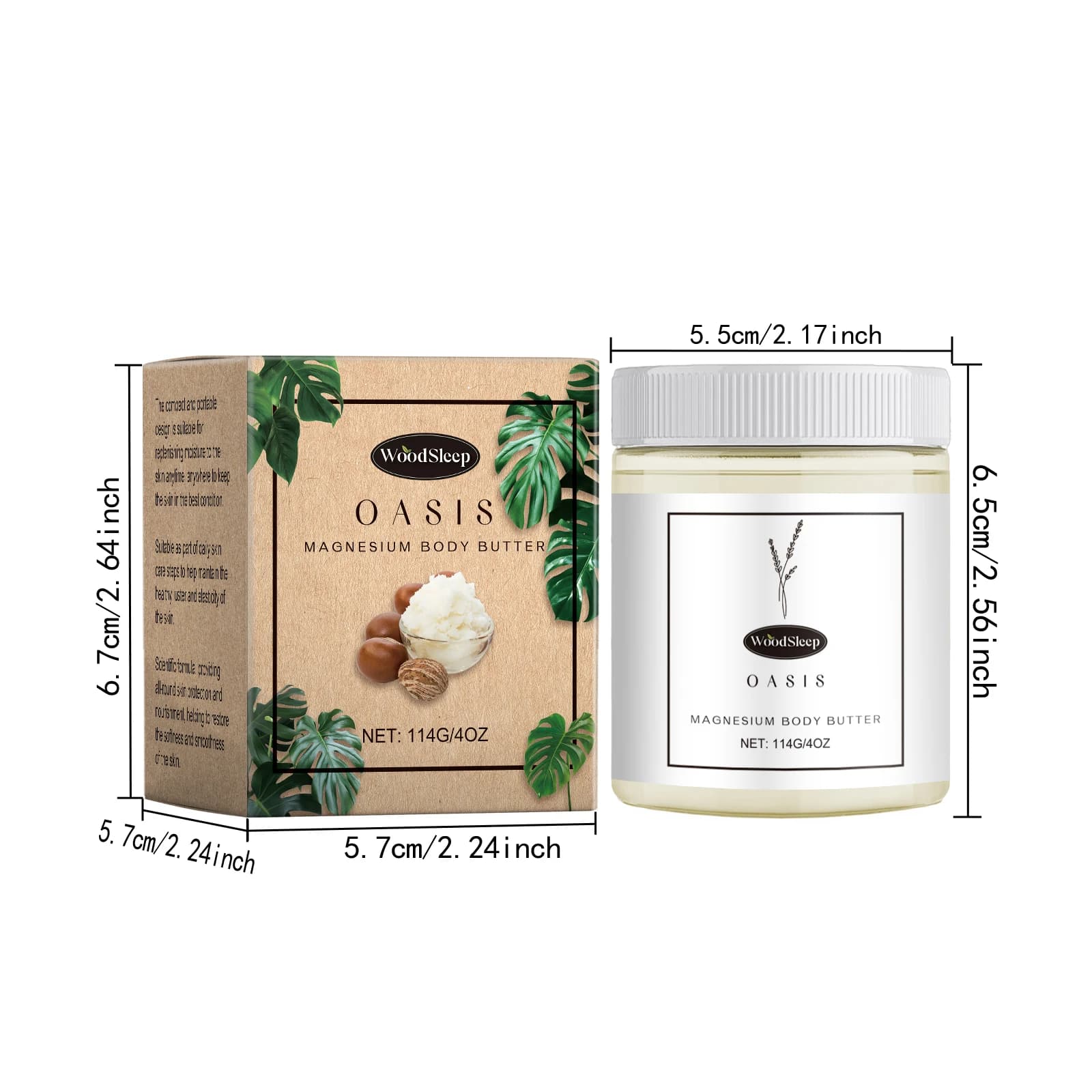 Lotion pour le corps au beurre de karité hydratante beurre pour le corps au magnésium peau nourrissante douce lisse apaise les Muscles crème de soin pour le corps