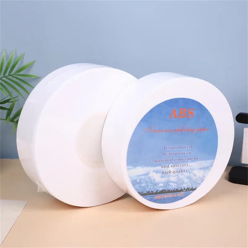 1 Rouleau de 50M/100M de Bandes de Cire Non Tissées pour Épilation Corporelle, Aisselles, Jambes, Bras