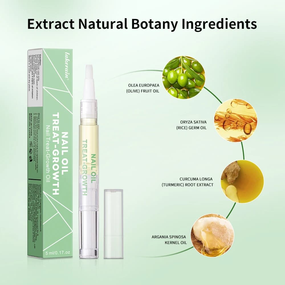 Huile de renforcement pour la croissance des ongles, 5ml, huile saine et forte pour la croissance des ongles, aide à fendre les ongles fins, réparation de manucure, huile pour cuticules